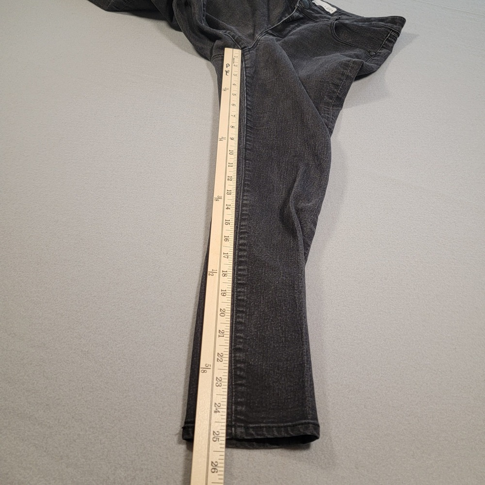 LOFT Ann Taylor Jeans Women's Curvy Skinny Black Wash Denim Size 29/8‎ Mid Rise - Picture 8 of 10